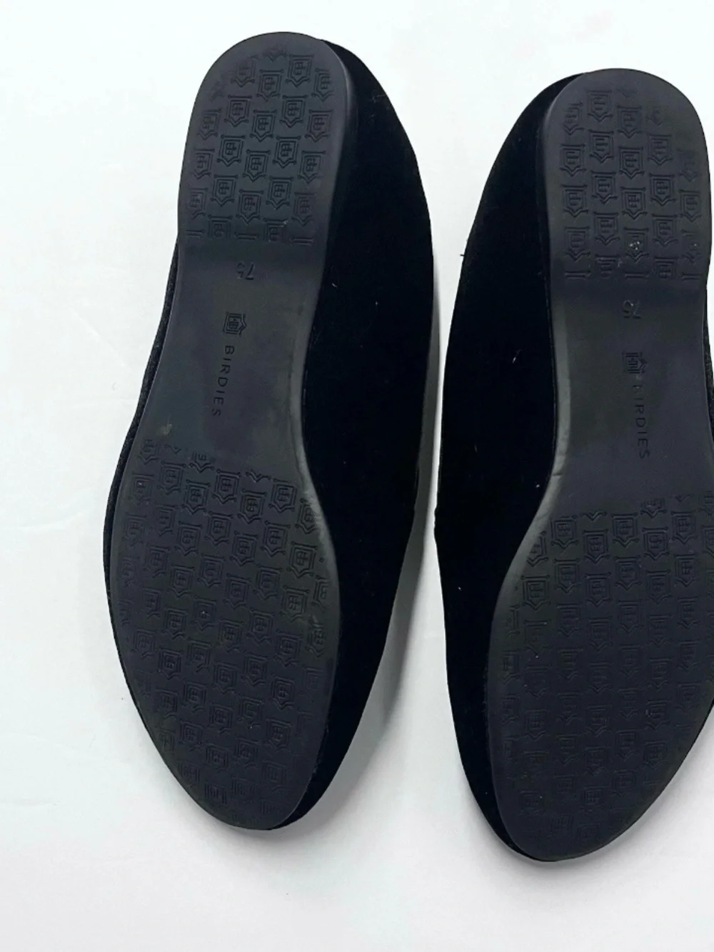 Birdies The Starling Loafers Women’s Size 7.5 black velvet flat shoes
